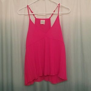 Bright pink tank